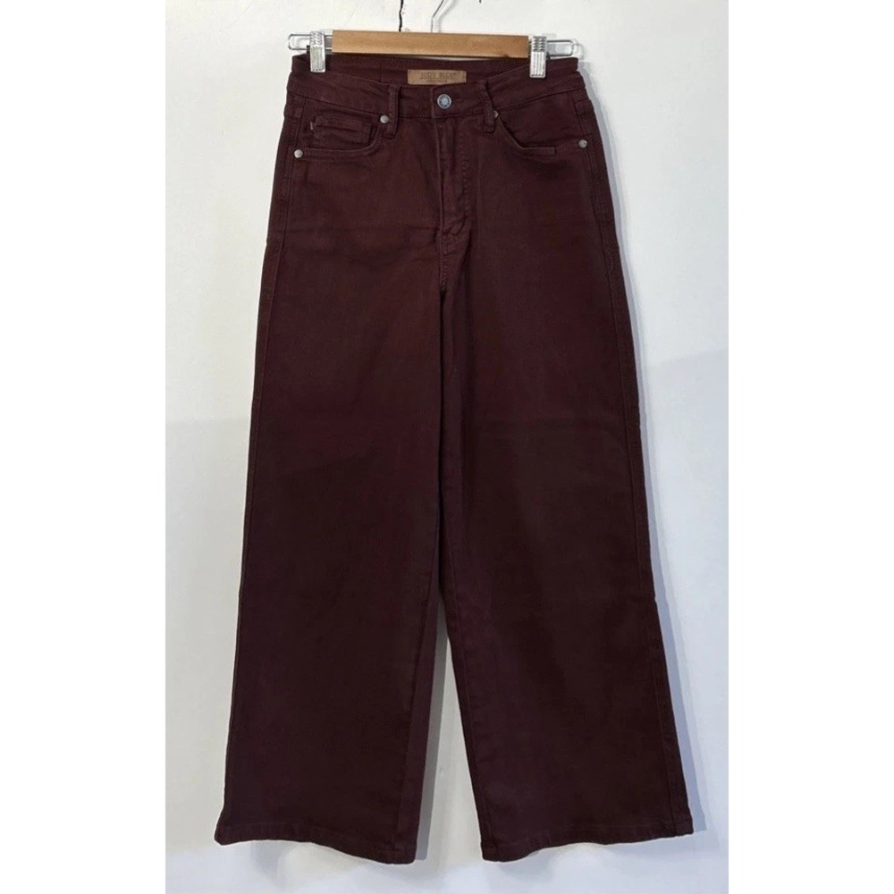 Women's Judy Blue Garment Dyed Wide Leg Crop Jeans JB88752 NO Pilling 3/26